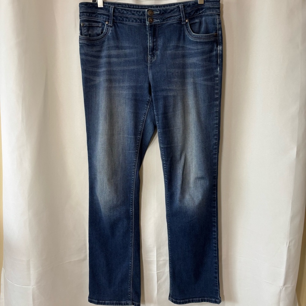 Reitmans Only Denim Double Button Straight Leg Jeans Size 31